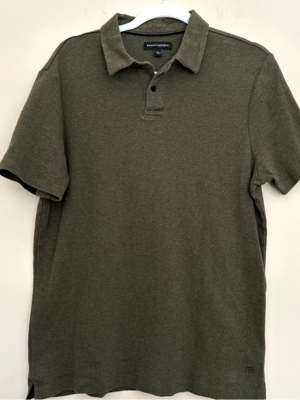 Banana Republic Men’s Olive Green Short Sleeve Polo Shirt
